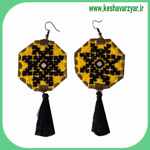 گوشواره سوزن دوزی