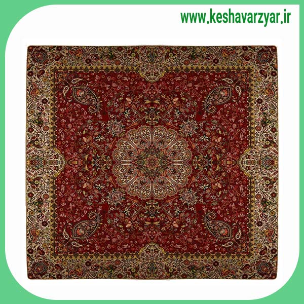 رومیزی ترمه نگین خاتم یزد طرح افشاری