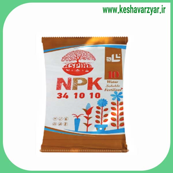 کود NPK34-10-10 پودری اسپایر 10 کیلویی